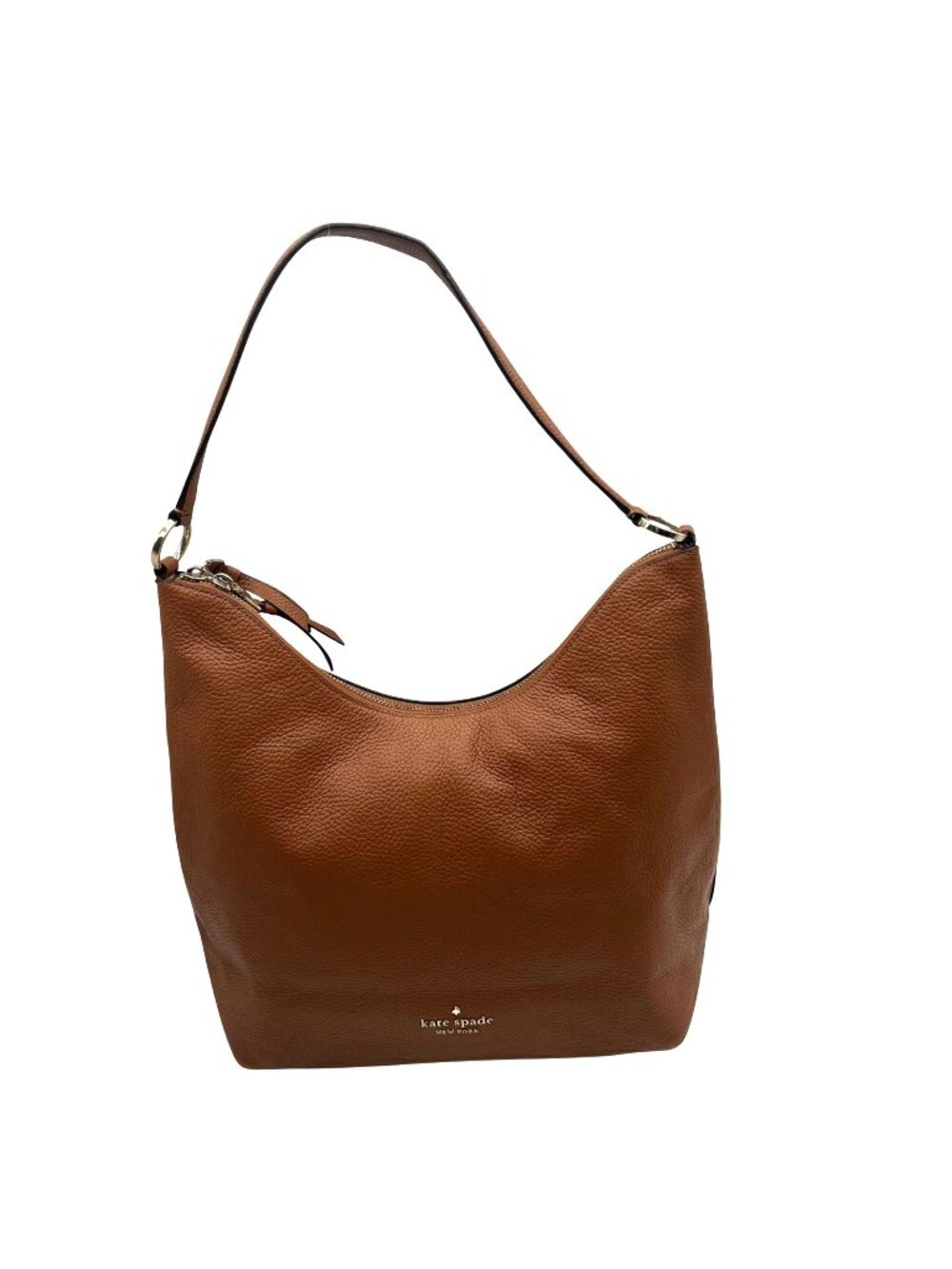 Kate Spade Brown Pebbled Leather Convertible Shoulder Bag